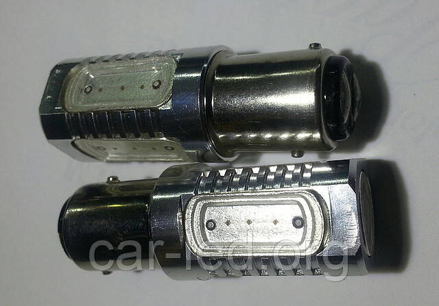 Светодиодная автолампа 1157-P21/5W-BAY15d HP 7,5W (200Lm) Epistar (5 шт.) двухконтактная КРАСНАЯ