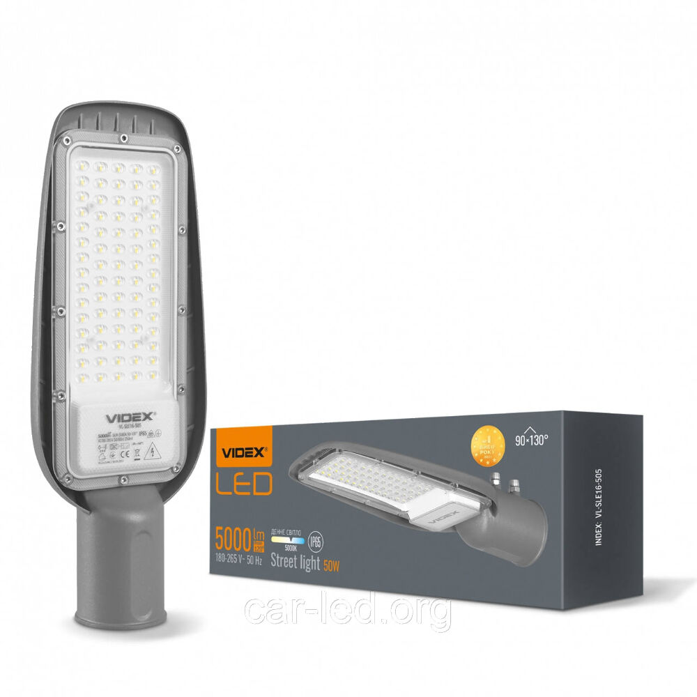 LED ліхтар вуличний IP65 100W 10000Lm 5000K VL-SLE16-1005