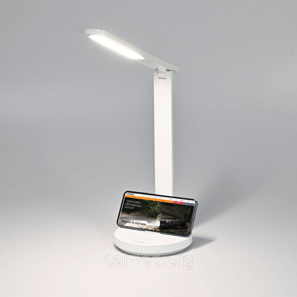 LED лампа настiльна з акумулятором VIDEX VL-TF16W 5W 1800-5000K