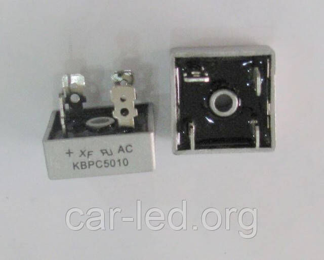 Діодний випрямний однофазний міст KBPC 5010 (50А, 1000В)