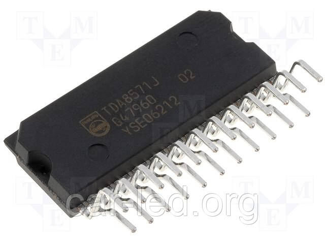 TDA8571J (NXP Semiconductors) Усилитель звука CARRADIO POWER AMPS (4*40Вт)