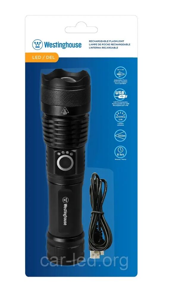 Ліхтар ручний перезарядний Westinghouse 20W LED WF393 з USB