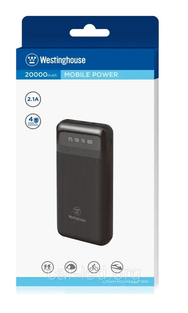 Універсальний мобільний акумулятор (Power bank) WP734-200HCB 20000mAh 3.7V