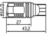 Светодиодная автолампа Т10 10W (420Lm) Original Samsung LED chip (SMD2323) + Линза (Modern CAR)