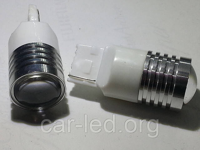 Светодиодная автолампа 7440 (Т20) (W21W) W3х16q, 5W (220Lm) CREE-A5 одноконтактная