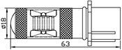 Светодиодная автолампа P13/PSX26W, 15W (560Lm) Original Samsung LED chip (SMD2323)