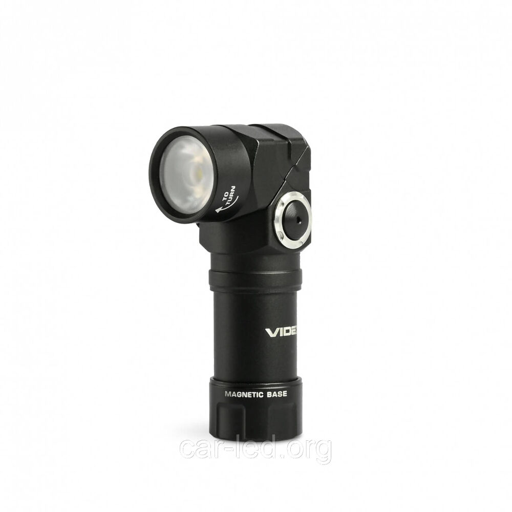 Портативний світлодіодний ліхтарик VIDEX VLF-A244RH 600Lm 5000K (ЗАРЯДЖАЄТЬСЯ ВІД USB)