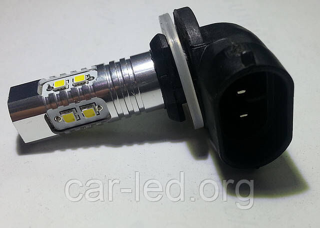 Світлодіодна Автолампа H27W / 2 (H881), 10W (400Lm) Original Samsung LED (SMD2323) (ціна за 1шт)