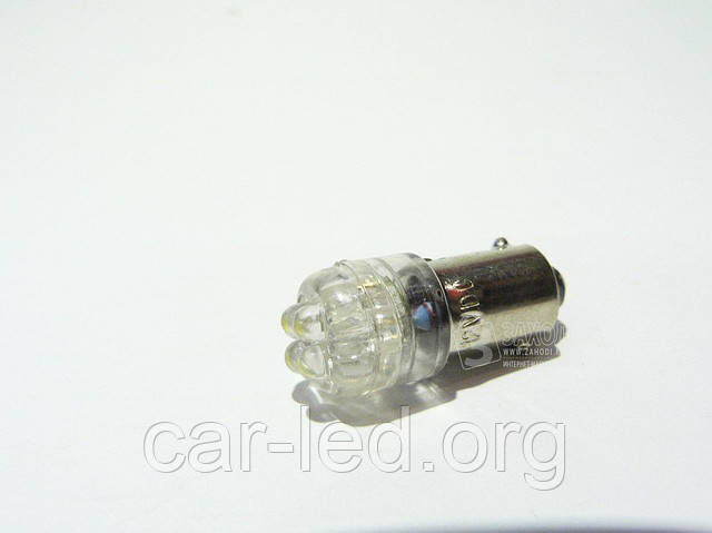 BA9S, cветодиодная автолампа 4pcs LED(3mm) белого цвета свечения