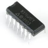 К176ИЕ1. 6-ти розрядний двійковий лічильник (аналог CD4028) DIP14