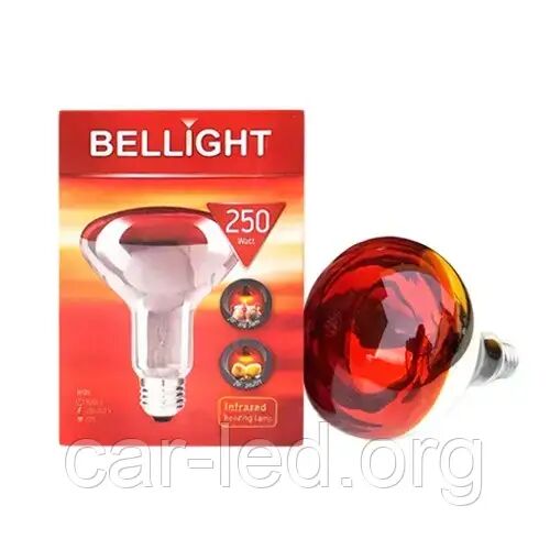 Лампа ИК ІЧВ 250W Е27 Польша BelLight БелЛайт