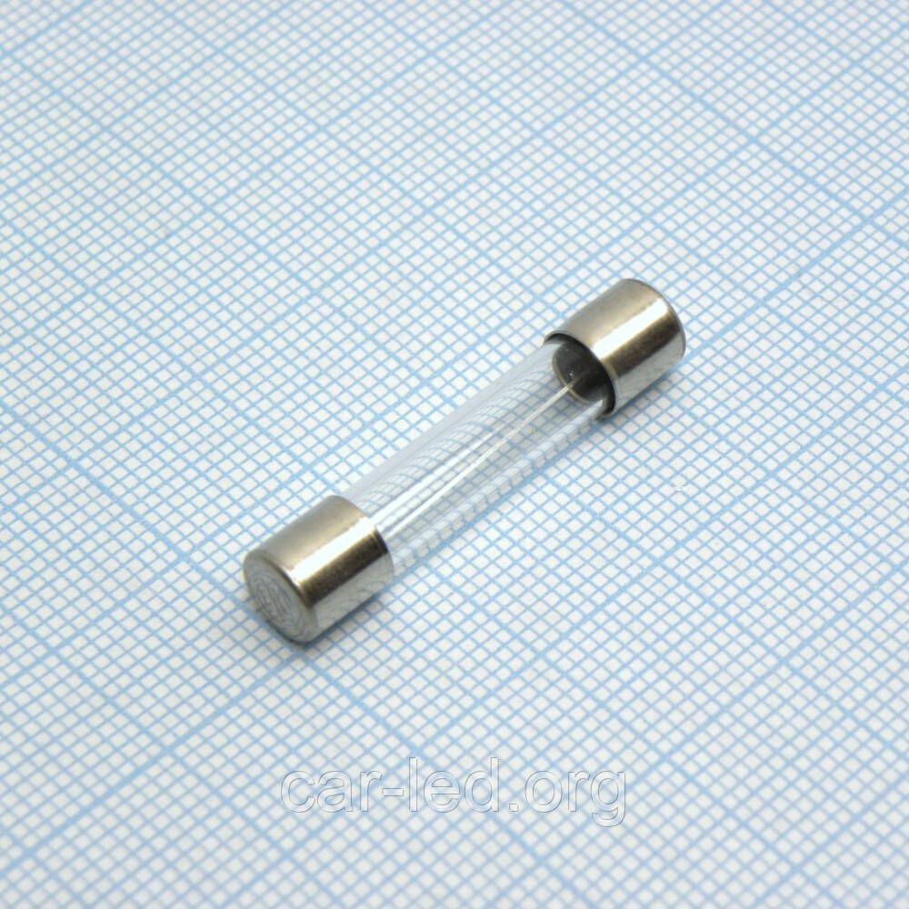 ВПТ6-26 5А (Скляний циліндричний запобіжник 250 В 5.0а) - скло (6,35 x 31,8 mm)