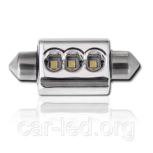 Світлодіодна CANBUS автолампа з обманкою FT10-36-38mm-CANBUS-9W (200Lm) CREE LED