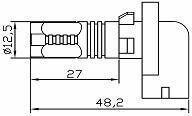 H27/2 (H881) 15W (500Lm) Osram (Current Regulator IC) (цена указана за одну лампу)