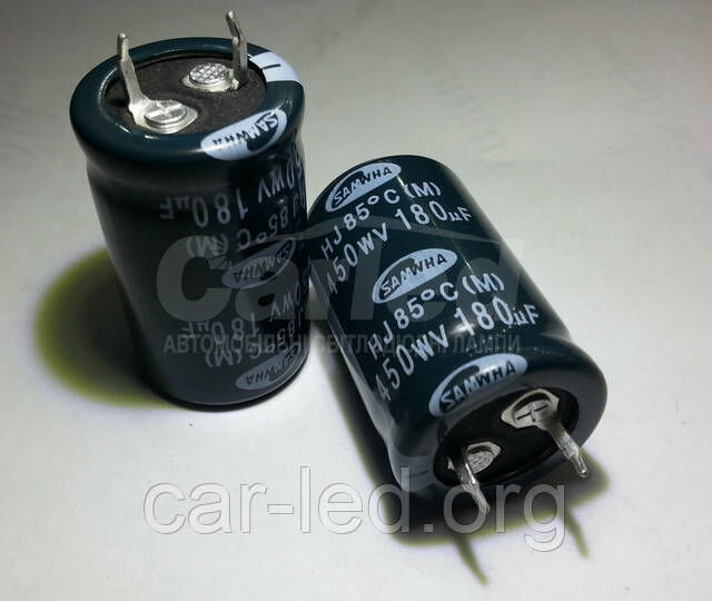 180mkf - 450v mini HJ 22*35 SAMWHA, 85°C