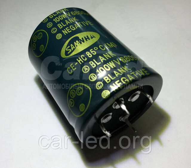6800mkf - 100v HC 40*50 SAMWHA, 85°C конденсатор електролітичний