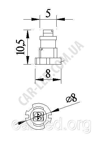 Світлодіодна автолампа PL-T3-1-1210 smd Новинка