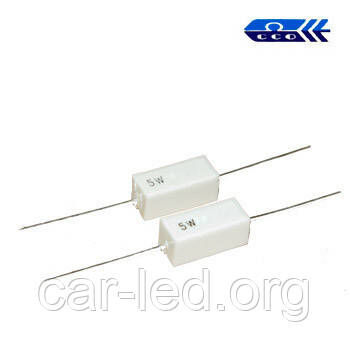 4,7 om (5W) ±5% вивідний резистор цементний