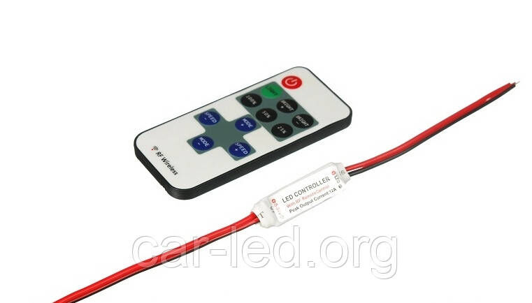 Радіо диммер RF DMR 12V, 6A (11 buttons) mini