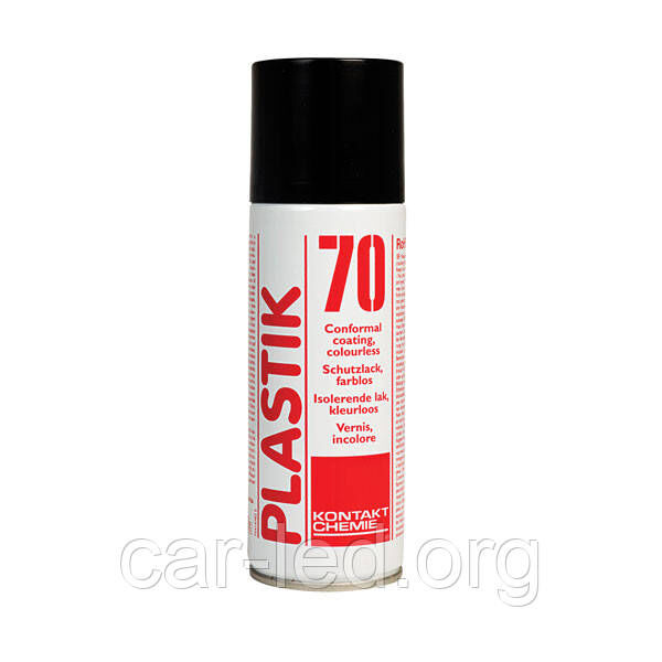PLASTIK-70, Захисний лак для друкованих плат (в озонобезпечній аерозольній бляшанці  400 мл)