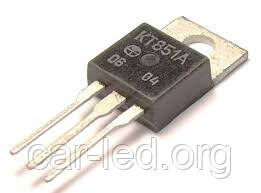 КТ851А транзистор PNP (3А 250 В) (h21е 40-200) 25 W (ТО220)