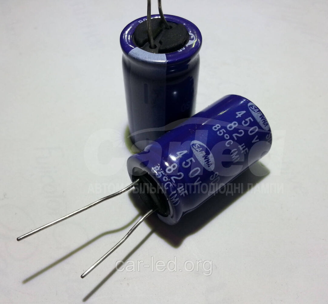82mkf - 450v SD 18*31 SAMWHA, 85°C конденсатор електролітичний