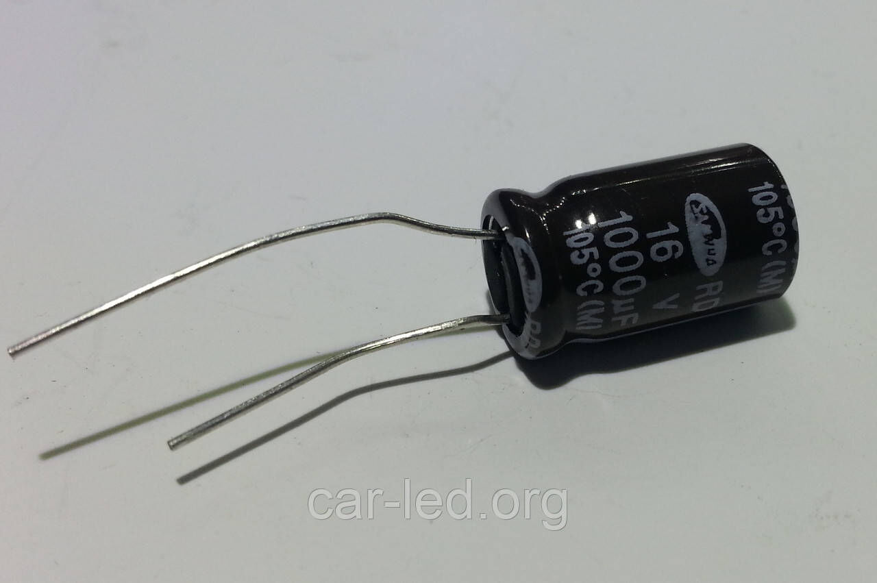 1000mkf - 16v RD 10*16 SAMWHA, 105°C конденсатор електролітичний
