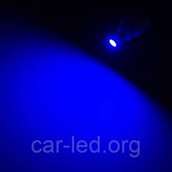 Синя світлодіодна Автолампа Т5 (w1.2w), 3 * 3030SMD Golden Canbus Blue