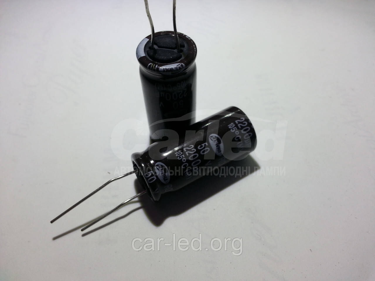 2200mkf - 25v RD 13*25 SAMWHA, 105°C конденсатор електролітичний