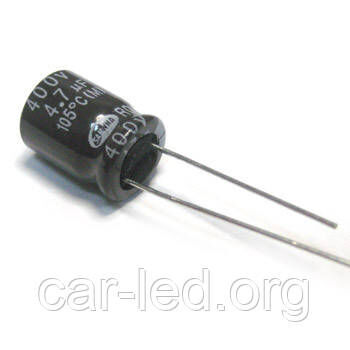 4,7mkf - 400v RD 10*12 SAMWHA, 105°C конденсатор електролітичний