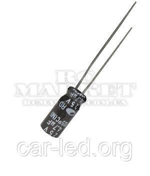 4,7mkf - 25v RD 5*11 SAMWHA, 105°C конденсатор електролітичний