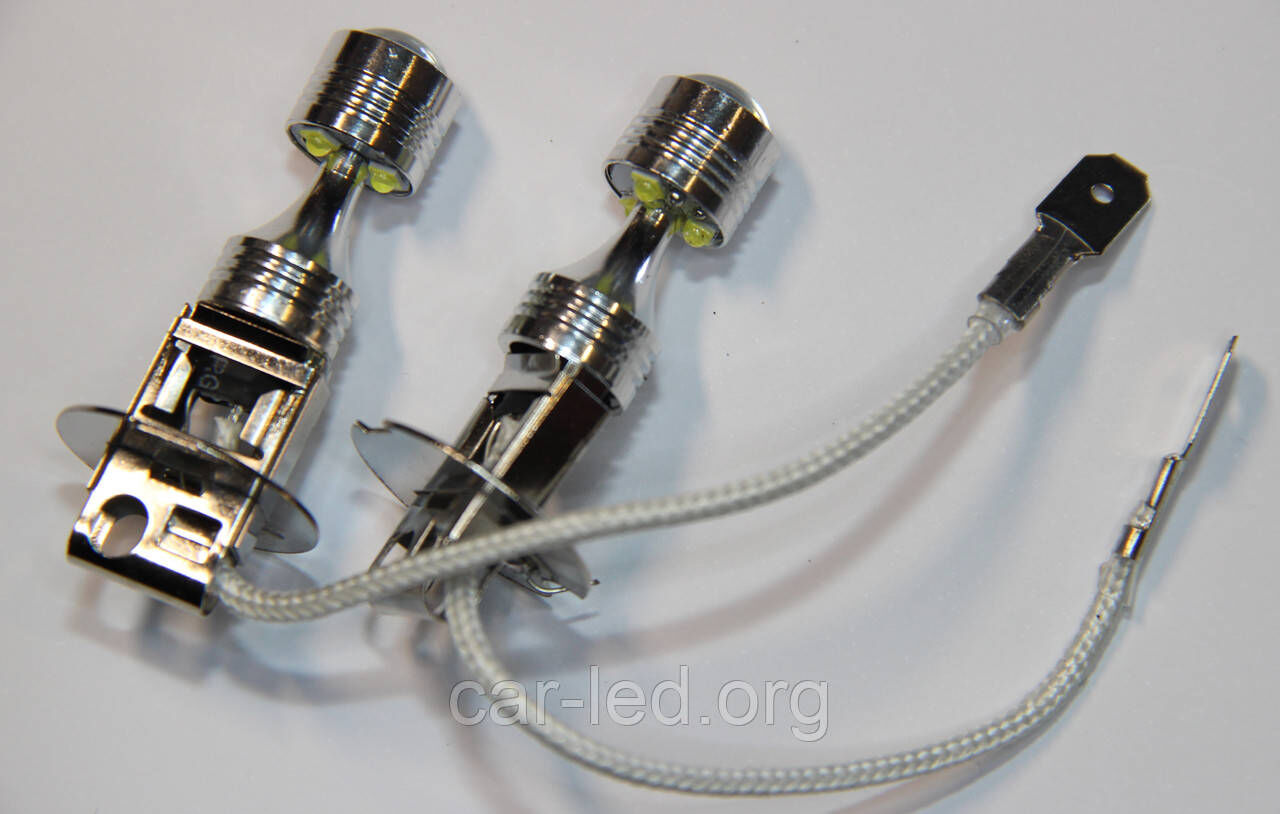 Світлодіодна автолампа H3 30w (6pcs CREE -XBD Chip) ~700Lm