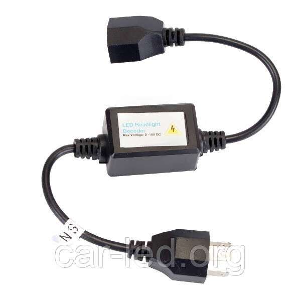 Цифровая обманка для светодиодных ламп с разъемами H7/H1/H3 Digital LED warning canceller