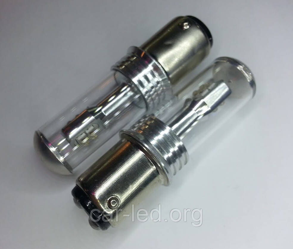Светодиодная автолампа 1157 P21/5W BAY15d, 40W RED (370Lm) CREE XBD X*8PCS OEM Beam angle design