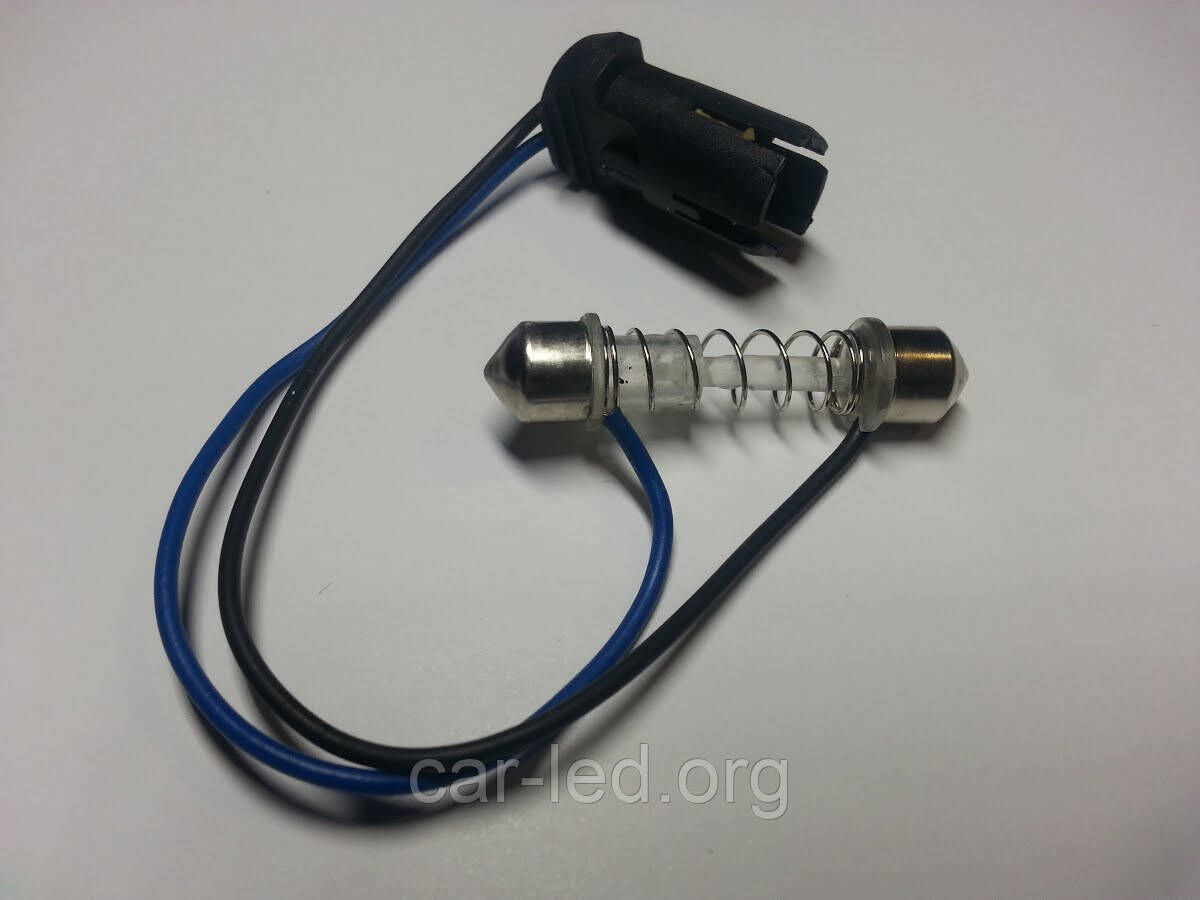 Переходник с разьема T10 для софитной лампы (Festoon-Convertor-T10)