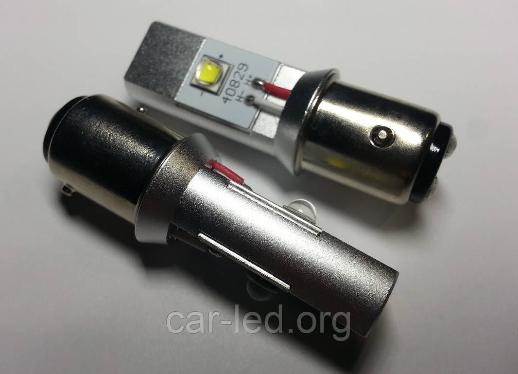 Світлодіодна автолампа 1157(P21/5W)-S25-BAY15D- 20W XM-L U2*2PCS (750Lm)